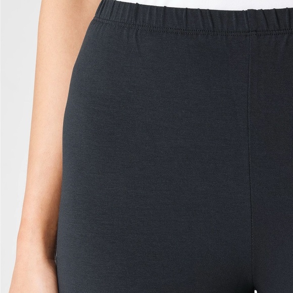 EILEEN FISHER XL Stretch Knit Jersey Leggings in Graphite Gray • Ankle Length - Picture 6 of 8